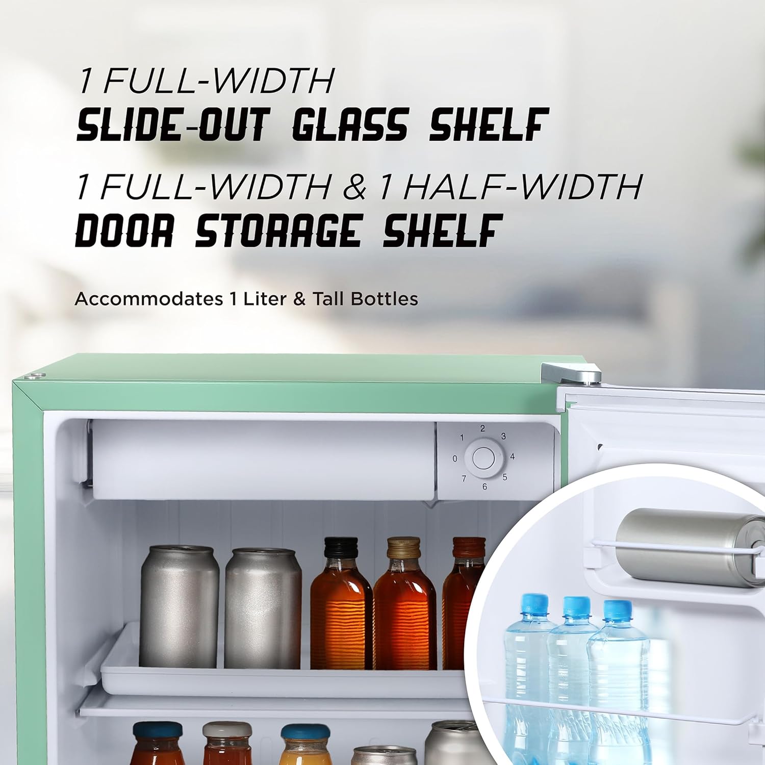 IBCR17MNT Compact, Energy Star Certified Small, Single Door Mini Fridge with Freezer Refrigerator