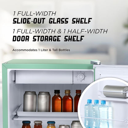 IBCR17MNT Compact, Energy Star Certified Small, Single Door Mini Fridge with Freezer Refrigerator