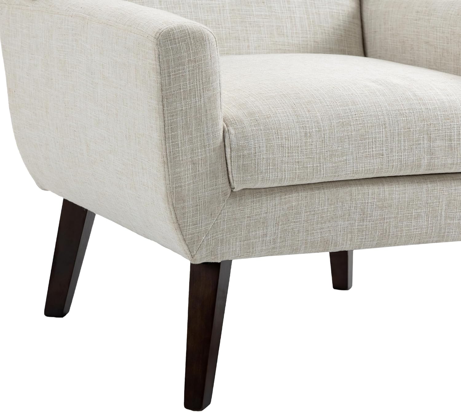 UIXE Accent Chair Modern Upholstered Armchair, Comfy Living Room Arm Chairs Mid Century Single Sofa
