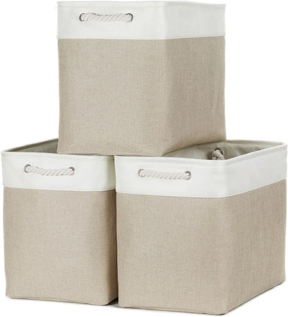 Bidtakay Extra Large Storage Baskets for Organizing 17x12x15.1 inch 3-Pack Fabric Closet Organizers