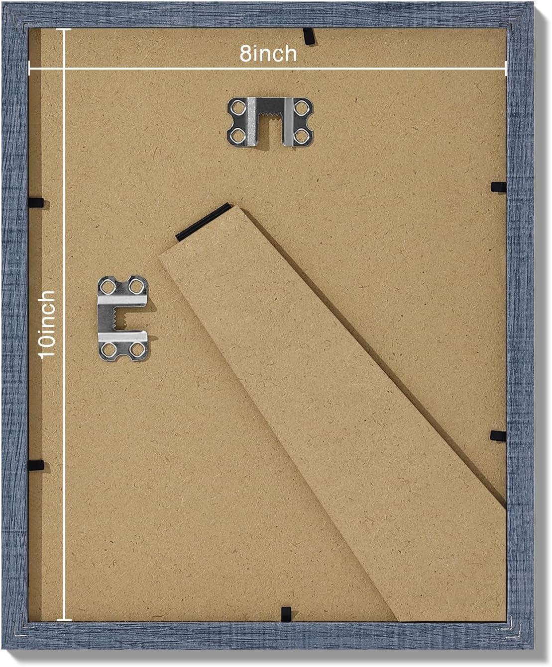Vittanly 8x10 Picture Frames Set of 9, Shatter Resistant Plexiglass, Display 5x7 Pictures with Mat