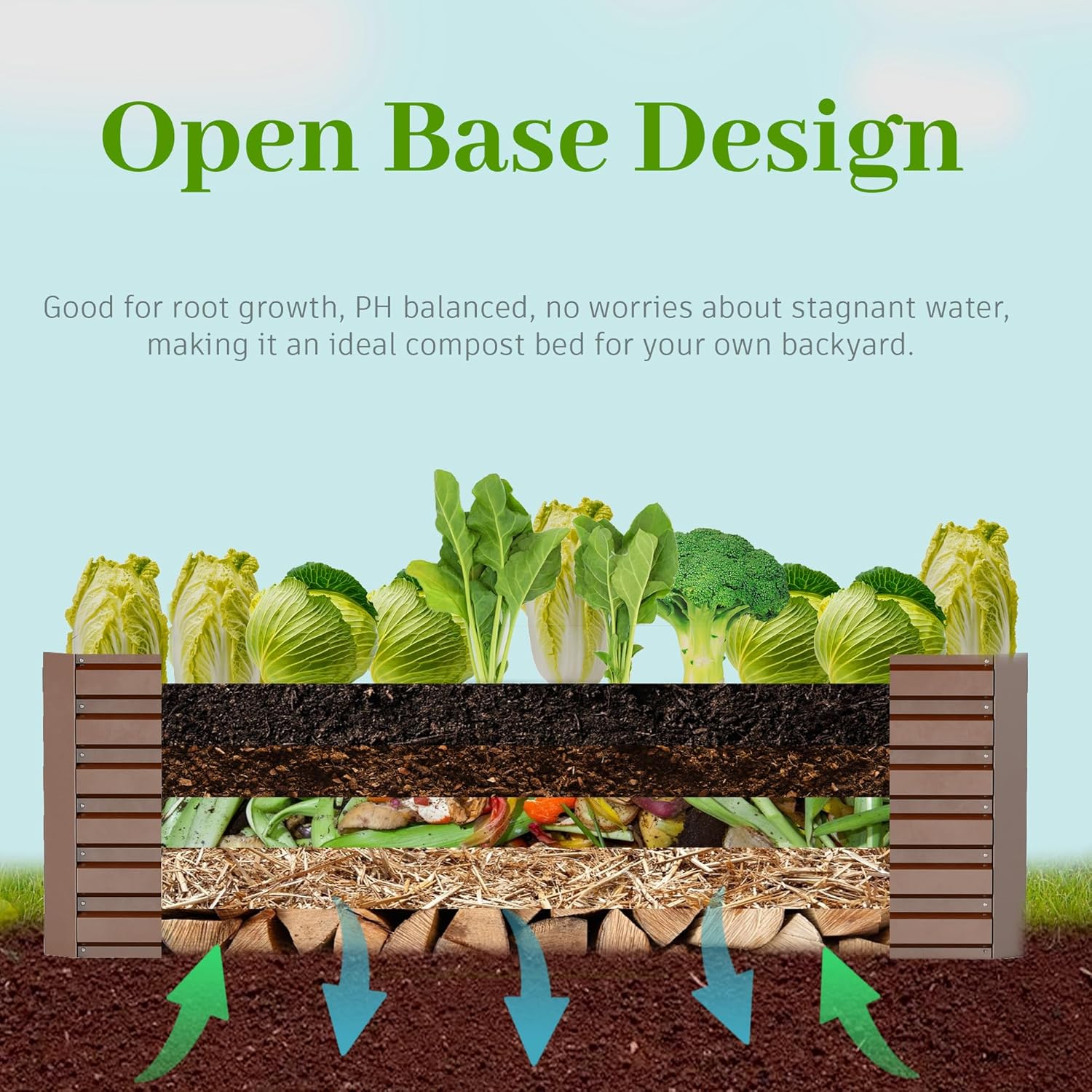 6x3x2 ft Raised Garden Bed, Large Metal Planter Raised Beds, Planters for Outdoor Plants for