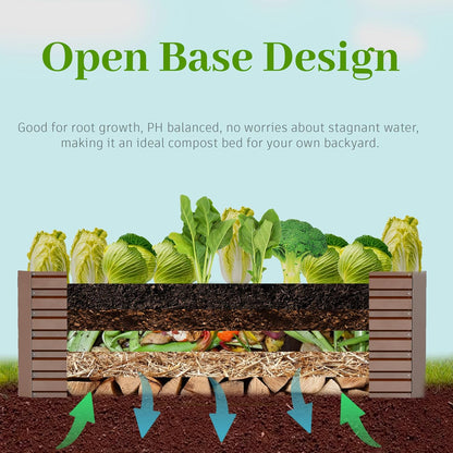6x3x2 ft Raised Garden Bed, Large Metal Planter Raised Beds, Planters for Outdoor Plants for