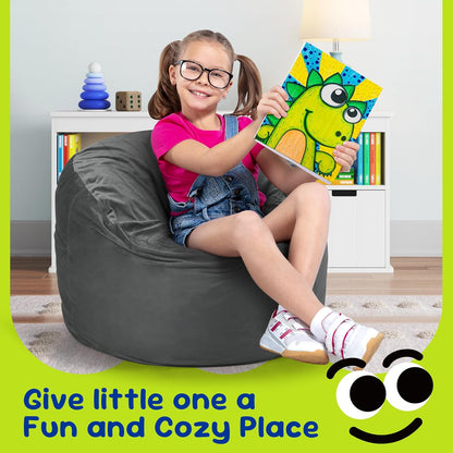 Hobestluk Bean Bag Chairs 2.5FT Bean Bag Chair with Memory Foam Filled & Machine Washable