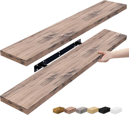 Sorbus Floating Shelves for Wall - 35 Inch Long Bathroom Shelves, Wall Decor for Bedroom, Kitchen