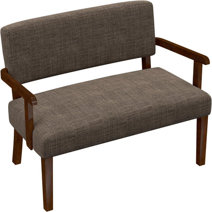 Accent Chair 2 Seat, Arm Chairs with Soft Seat and Armrests for Living Room, Love seat for Dining