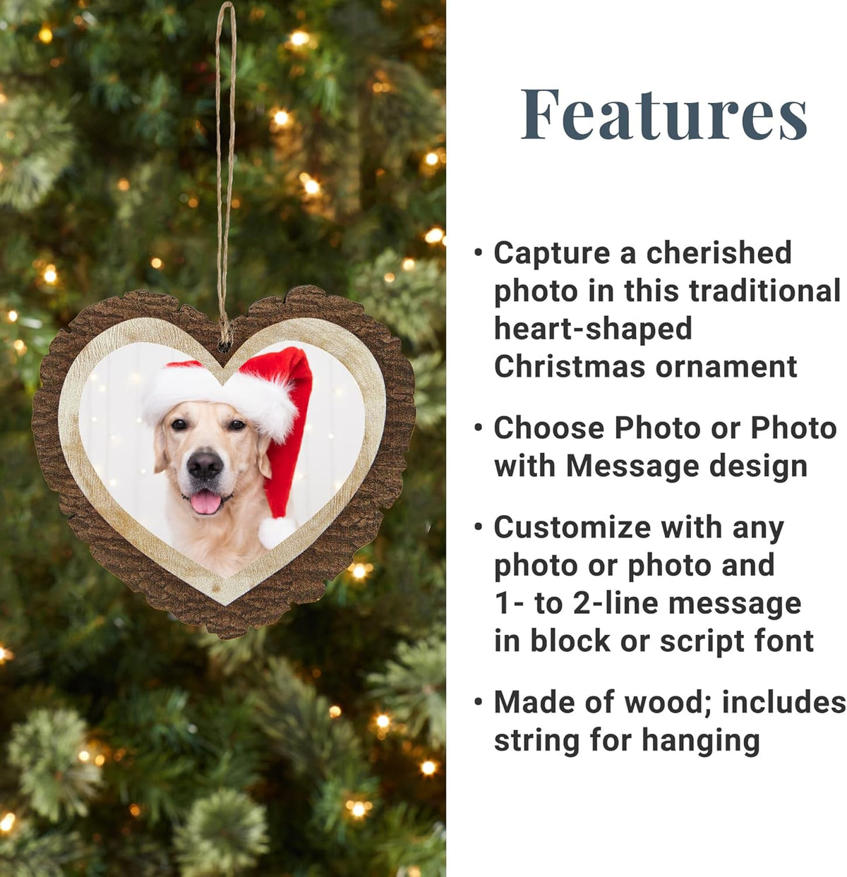 Let's Make Memories Personalized Christmas Ornament - Photo - 2025 Christmas Ornament - Decor - for