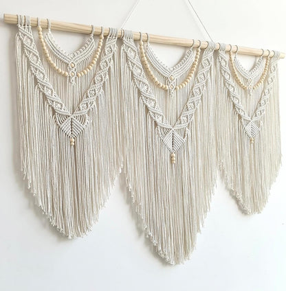 Achart Macrame Wall Hanging Large- Boho Wall Decor- large wall art- Wall Decor Living Room- Macrame
