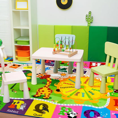 9x12 Washable Area Rug, Educational and Fun Kids Rug for Classroom Playroom Living Room Bedroom