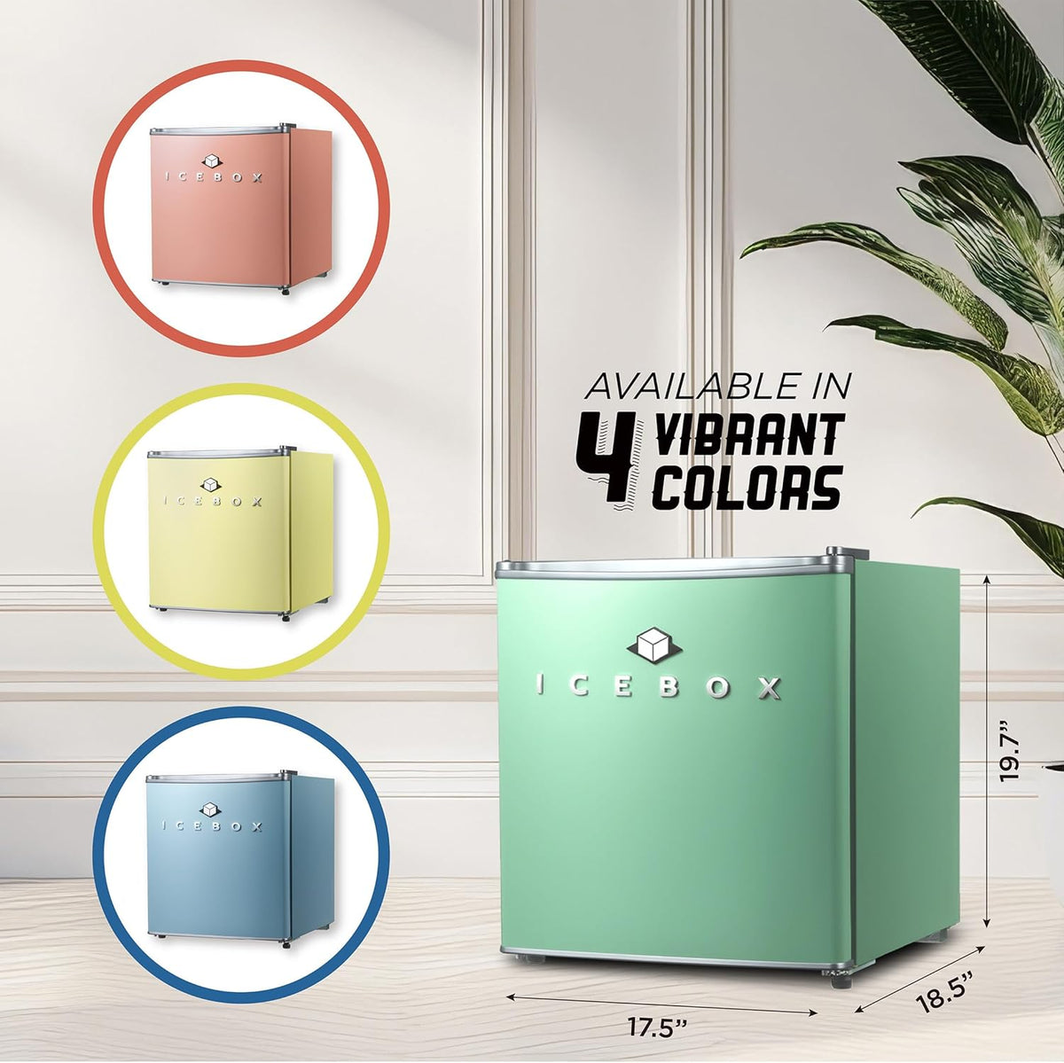 IBCR17MNT Compact, Energy Star Certified Small, Single Door Mini Fridge with Freezer Refrigerator