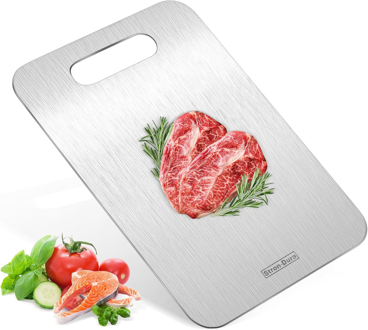 Cutting Boards for Kitchen, Cutting Board, Foodgrade Stainless Steel Cutting Board for Meat,Fruit