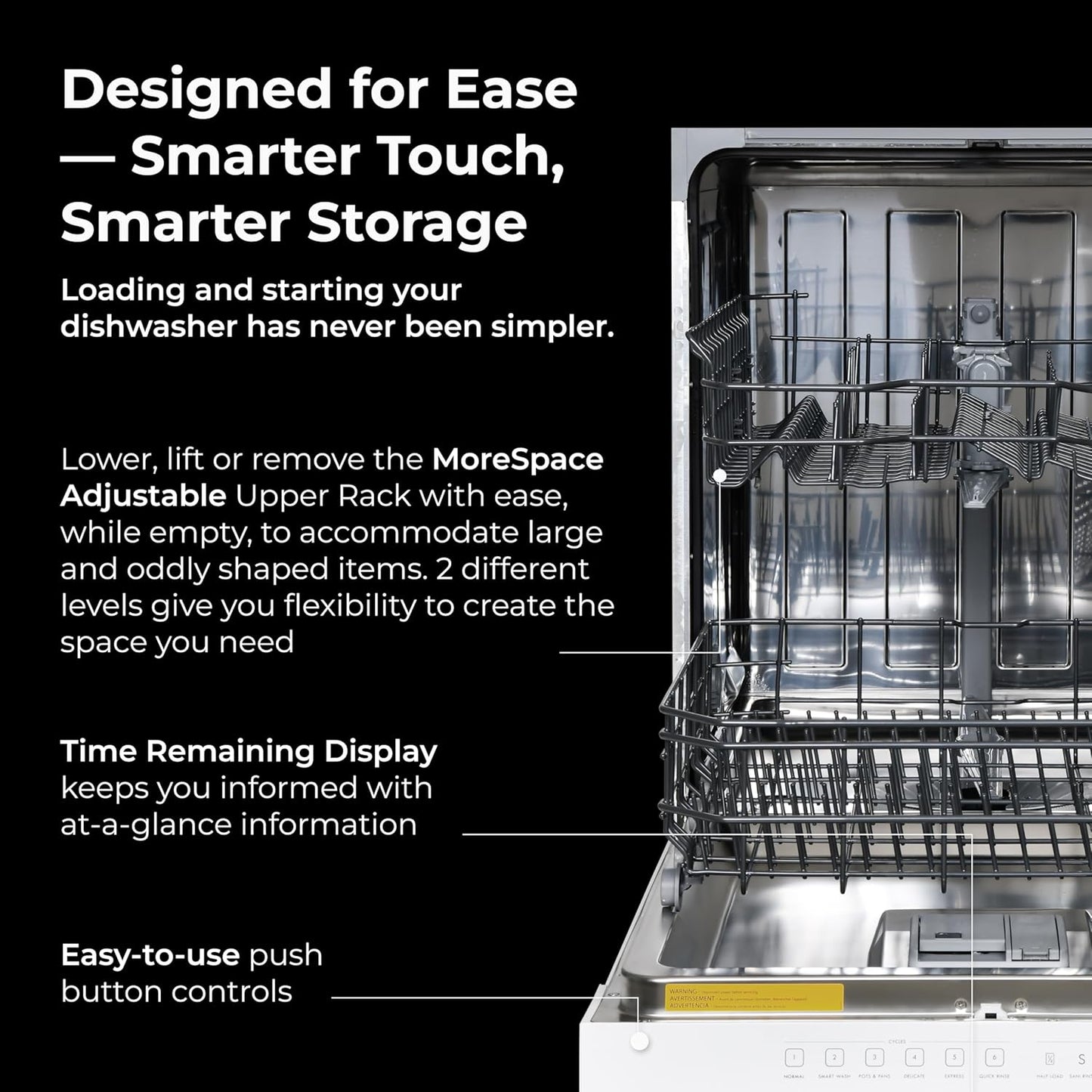 Kenmore 24" Built-in Stainless Steel Tub Dishwasher SmartWash, UltraWash, SmartDry Plus, MoreSpace