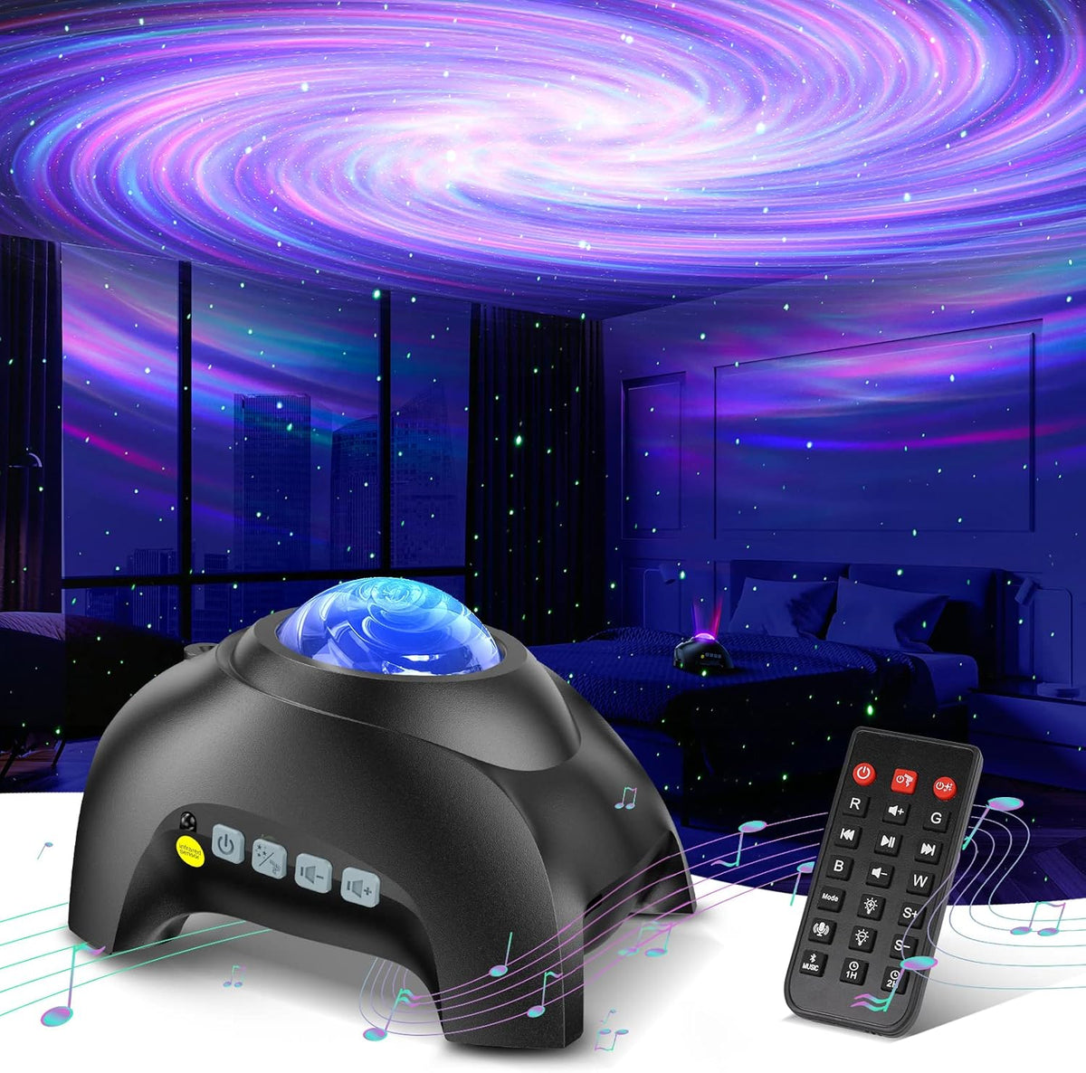 Northern Galaxy Light Aurora Projector with 33 Light Effects, Night Lights LED Star Projector for