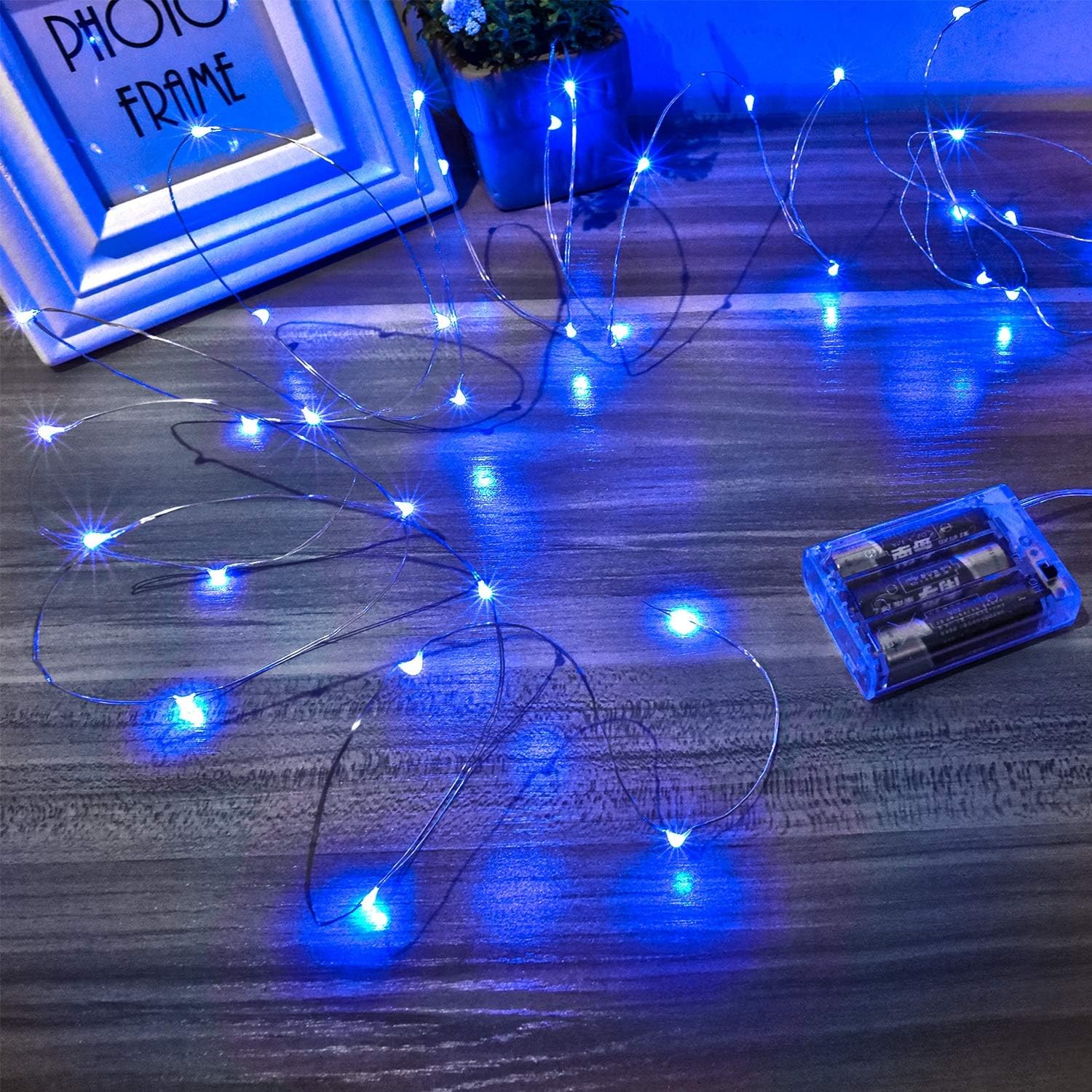 Led Fairy Lights Battery Operated, 4 Packs Mini Battery Powered Copper Wire Starry Fairy Lights for