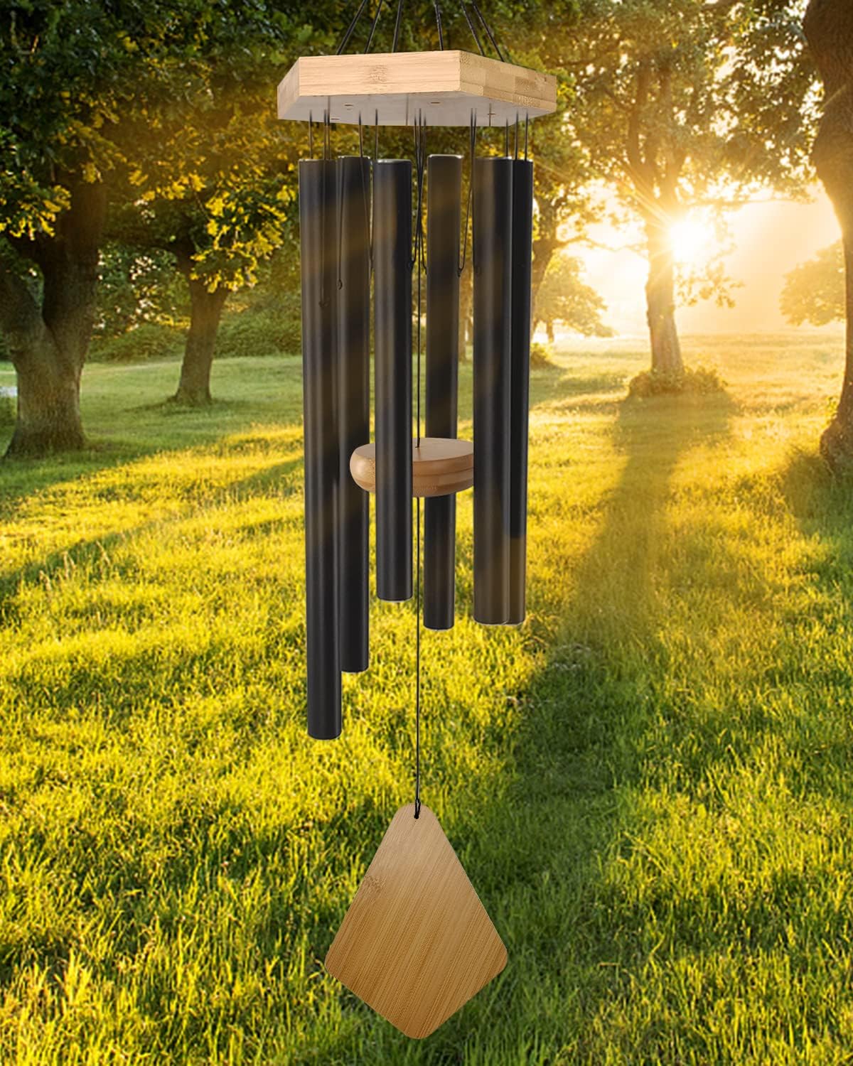 Wind Chimes Outdoor Deep Tone, 30 Inches Wind Chimes Outdoor, Memorial Wind Chimes with Hook as