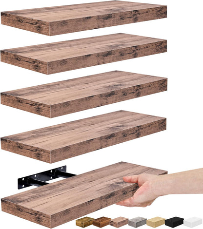 Sorbus Floating Shelves for Wall, Bathroom Shelves Wall Mounted for Kitchen, Bedroom, Living Room