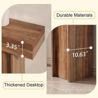 55Inch Farmhouse Console Table,Wooden Rectangular Sofa Table Behind The Couch,Entryway Console