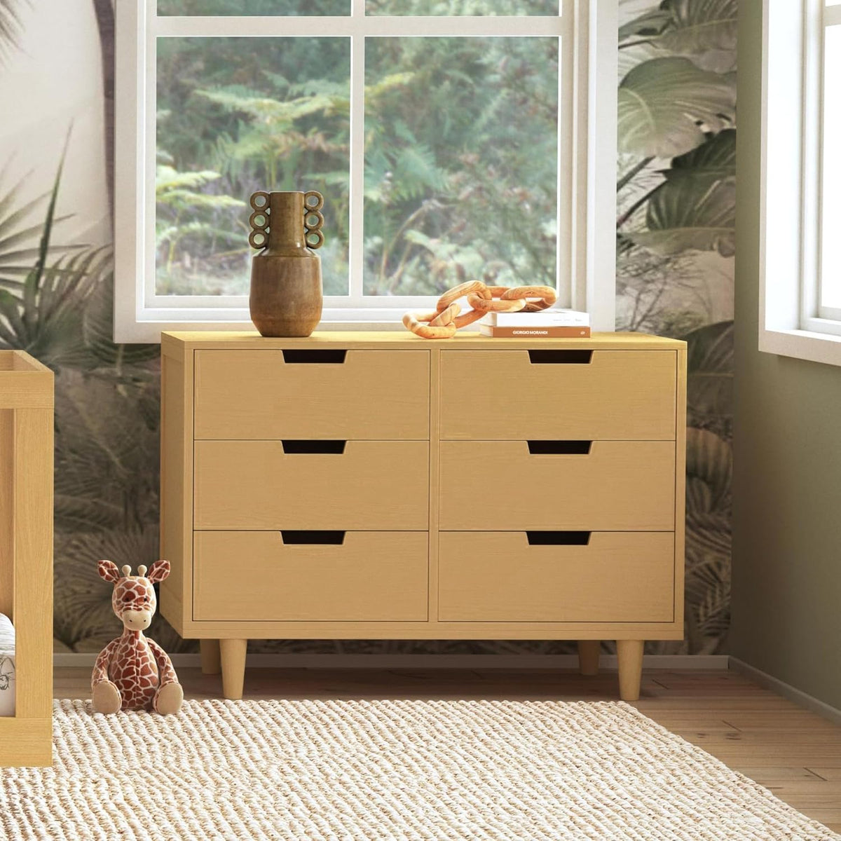DaVinci Marley 6-Drawer Dresser for Nursery - Wooden Double Chest of Drawers for Kids, Boys & Girls