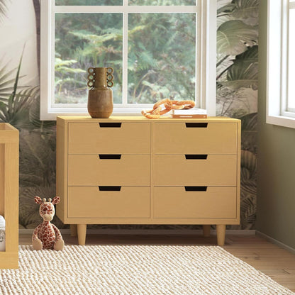 DaVinci Marley 6-Drawer Dresser for Nursery - Wooden Double Chest of Drawers for Kids, Boys & Girls