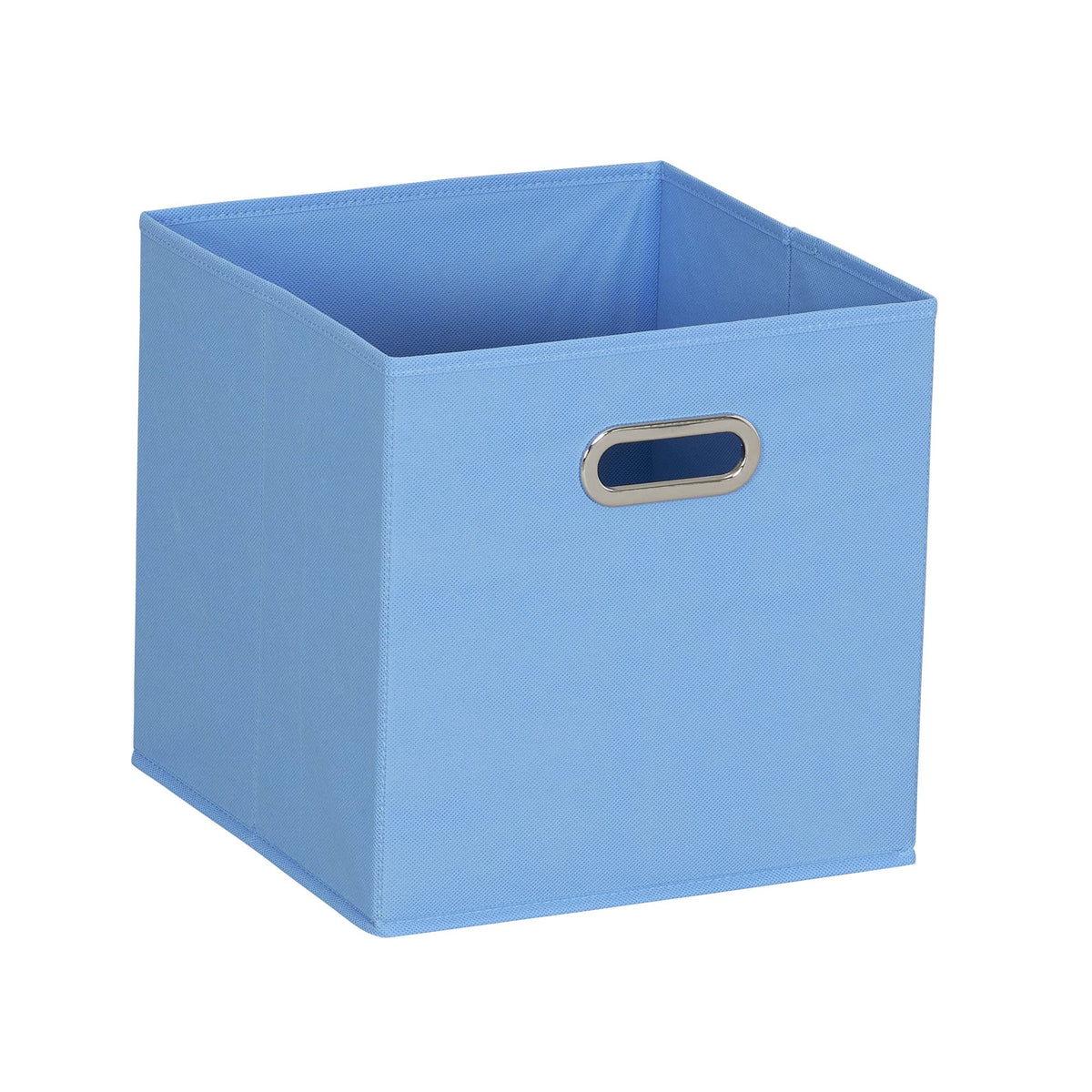 Household Essentials 6 ct Open Fabric Cube Storage Bins, Carolina Blue