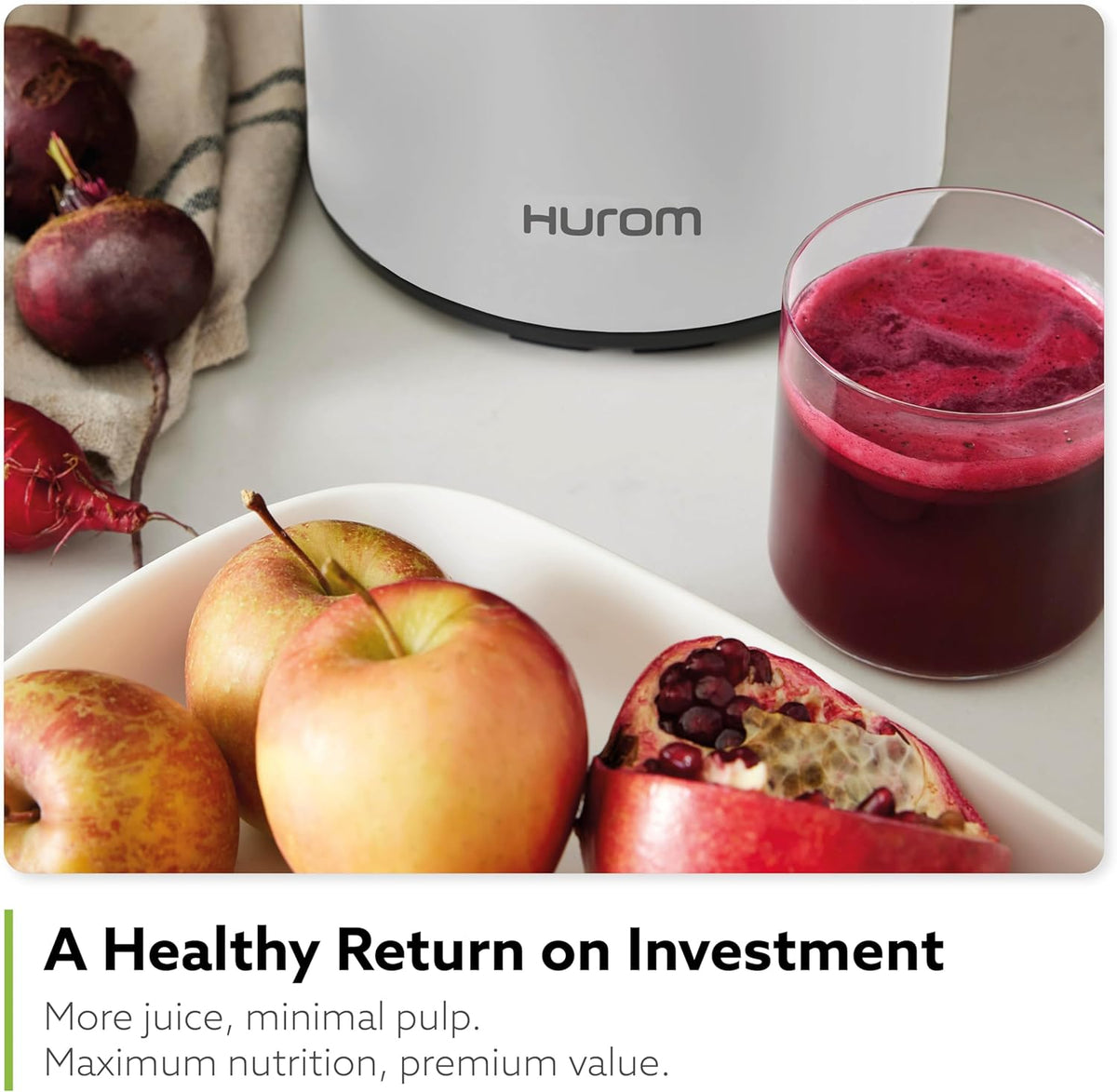 Hurom H400 Cold Press Juicer Machine, Award Winning Masticating Slow Juicer, Easy to Clean
