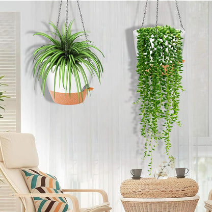 GARDIFE Hanging Planter, 10 inch Hanging planters for Indoor. Outdoor Plants, Self Watering Plant