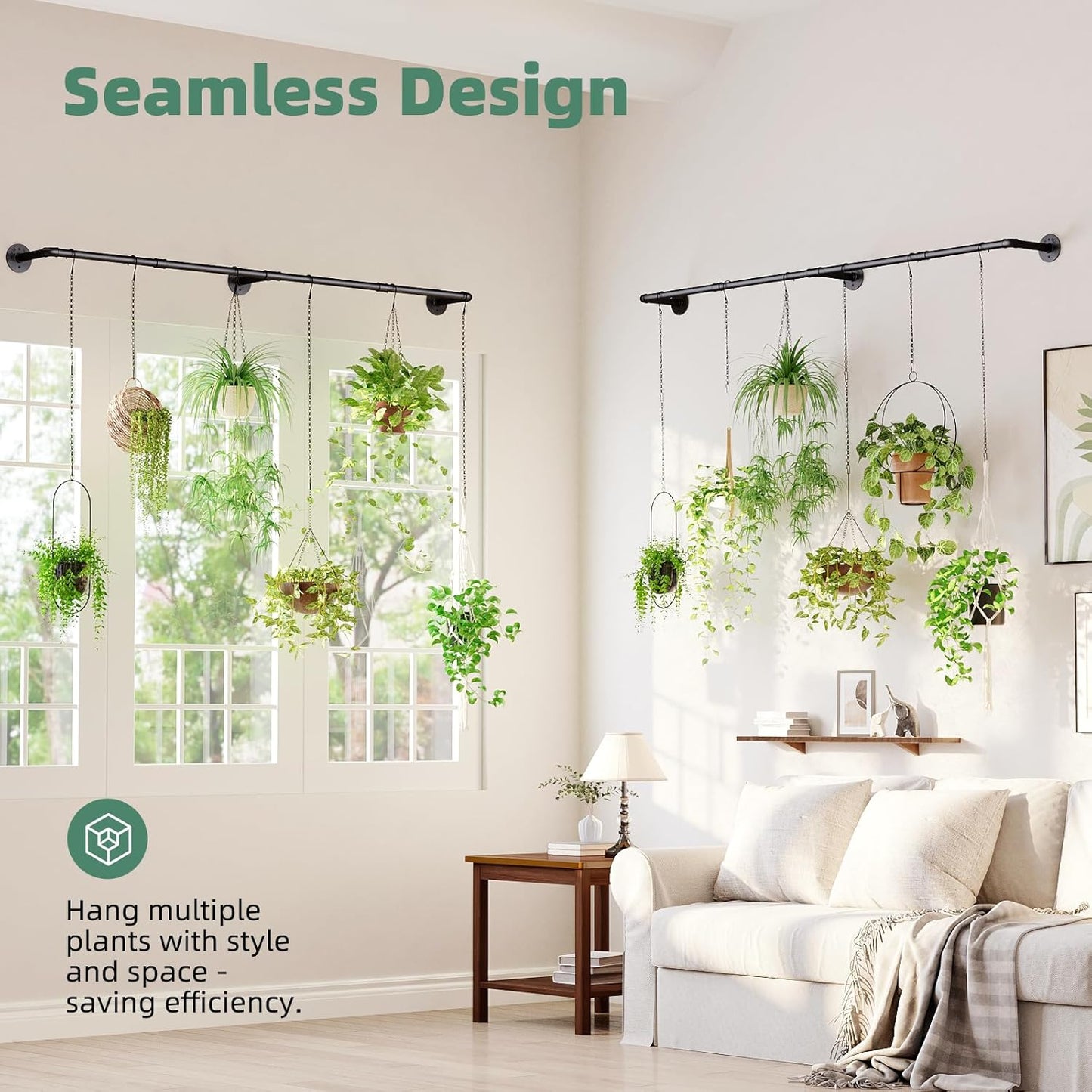 Plant Hanger Indoor with 12 Hanging Chains Hanging Planters for Indoor Plants Hanging Plant Holder