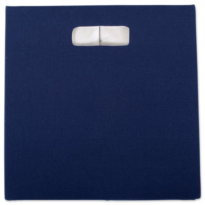 DII Fabric Storage Cube Organizer Bin 13x13x13 Foldable, Blue