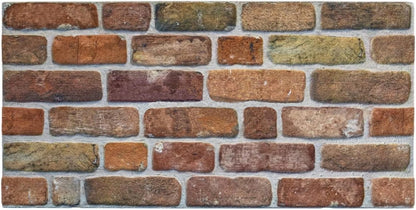 Dundee Deco 3D Wall Panels Faux Brick - Cladding, Brown Beige Stone Look Wall Paneling, Styrofoam
