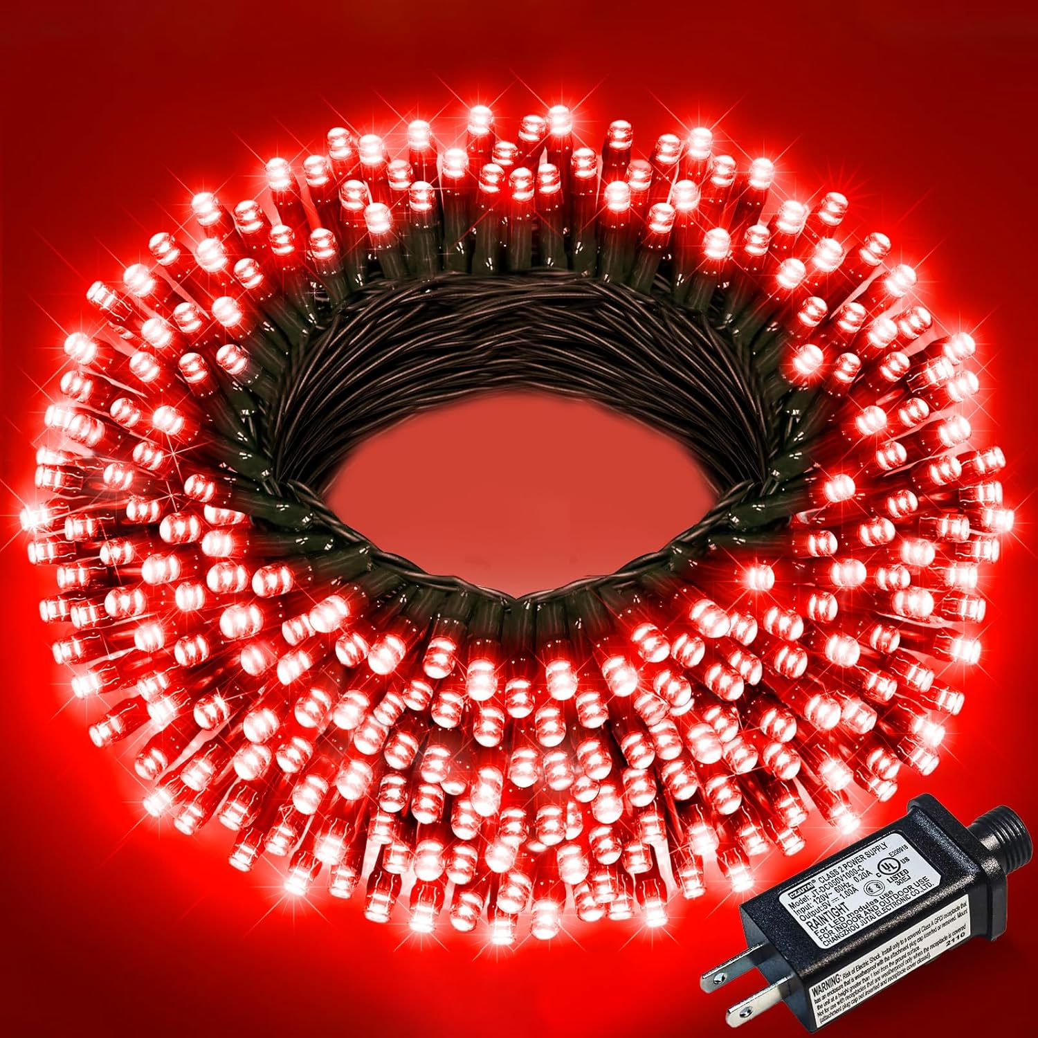 Christmas Lights Outdoor, 66FT 200 LED Christmas Tree Lights with 8 Modes Waterproof, Plug in Green