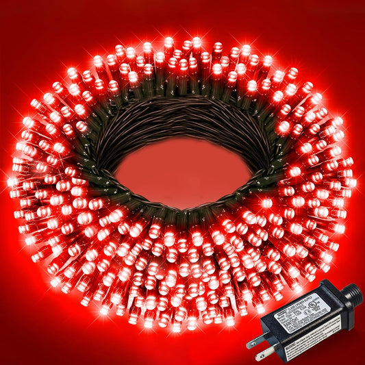 Christmas Lights Outdoor, 66FT 200 LED Christmas Tree Lights with 8 Modes Waterproof, Plug in Green