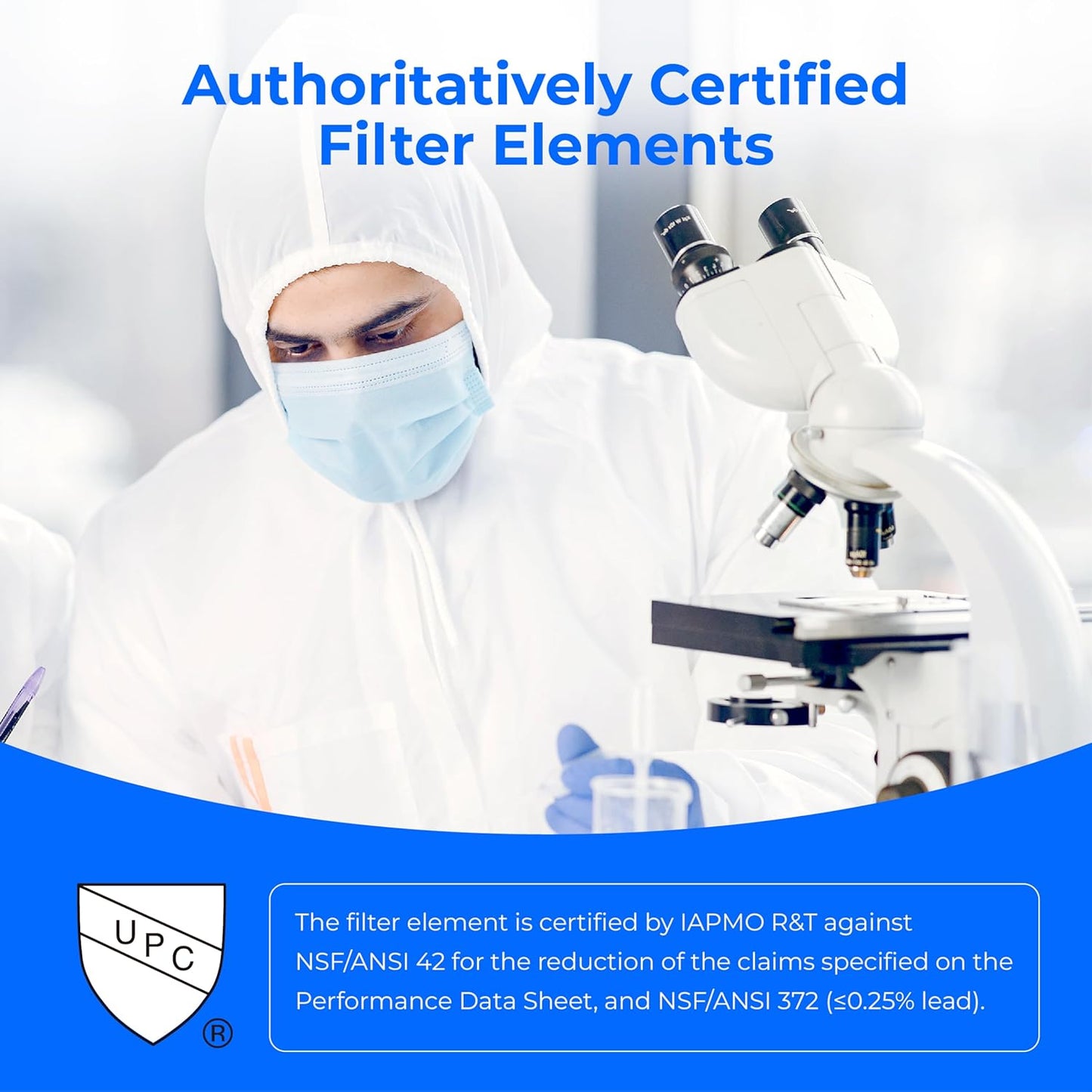 Waterdrop NSF/ANSI 42&372 Certified Water Filter, for Berkey® BB9-2® Black Filters, Berkey® Gravity