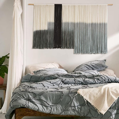 Macrame Wall Hanging Large Dip Dye Tapestry Fiber Wall Art Boho Living Room Bedroom Macrame Wall