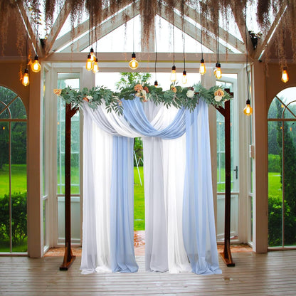 7.3FT Wooden Wedding Arch Stand Square Wood Arch Wedding Arbor for Ceremony Party Proposal Scene