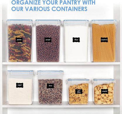 Vtopmart Extra Large Tall Airtight Food Storage Containers 4 Pieces 5.9qt / 6.5L-Plastic PBA Free