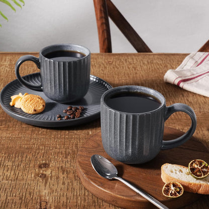 famiware Coffee Mugs Set of 6, Starlight 11 oz Mug Cup Set with Handle for Coffee, Tea, Cocoa, Milk