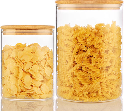Extra Large Glass Flour and Sugar Storage Containers with Airtight lid,105 floz x1 & 48 floz x1