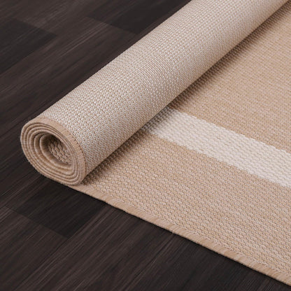 Bordered Outdoor Rug 6x9 Washable Outside Carpet for Indoor Patio Porch Waterproof Easy Cleaning