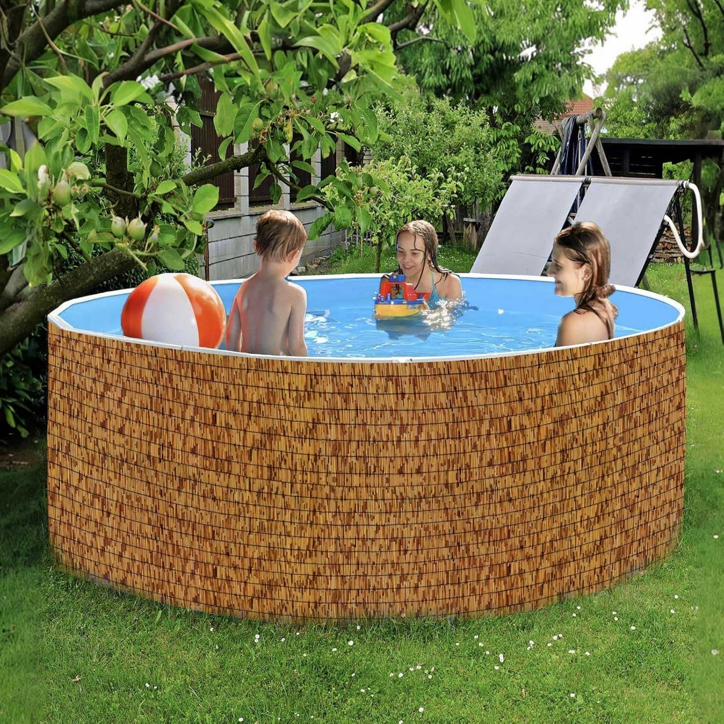 Bamboo Fencing–Handwoven,Bamboo Wall Panel Outdoor Privacy Reed Screening for