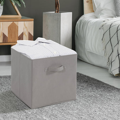STORAGEIDEAS 11" Fabric Storage Bins, Foldable Storage Cubes, Heavy Duty Cube Organizer for Home
