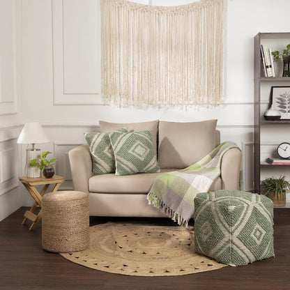 REDEARTH · Tufted Pouf Ottoman with Filler Textured Storage Cube Bean Bag Pouffe Footrest for