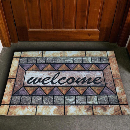 Door Mat Welcome Mat, Heavy Duty Door Mat 17.7 x 29.5 Inch Front Door Mat Rug Doormat for Outdoor