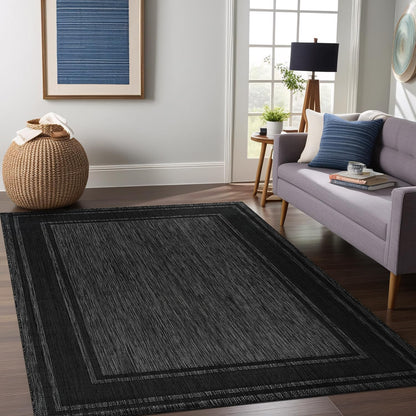 Beverly Rug Large Outdoor Rug 10x14 Modern Bordered Area Rugs for Indoor and Outdoor Patio Deck