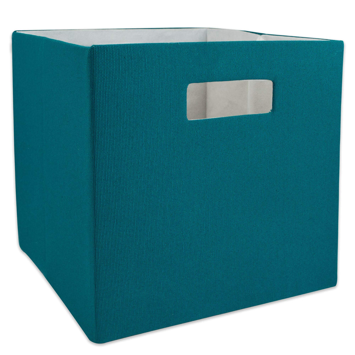 DII Fabric Storage Cube Organizer Bin 13x13x13 Foldable, Teal