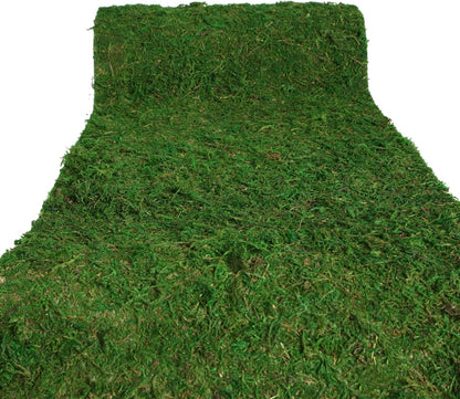 Moss Roll, Dried Moss for Crafts, Moss Table Runner for Fairy Gardens, Wedding Woodland Decor