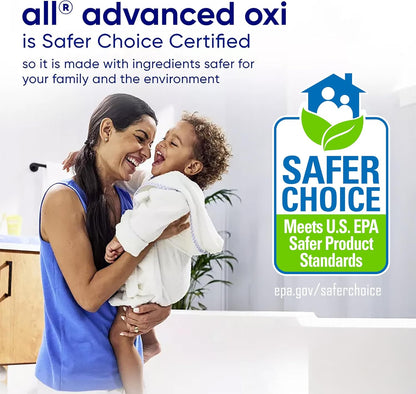 all Liquid Laundry Detergent, Free Clear for Sensitive Skin with OXI, Unscented and Hypoallergenic