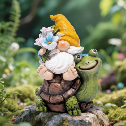 Hodao Spring Garden Gnome Decoration Flower Animal Ornaments Decor Gifts Spring Gnomes for Garden