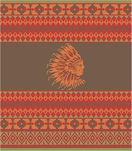 Beacon Blankets Southwestern Chief Henry Native American Design Throw - 90" x 90" Blanket Only