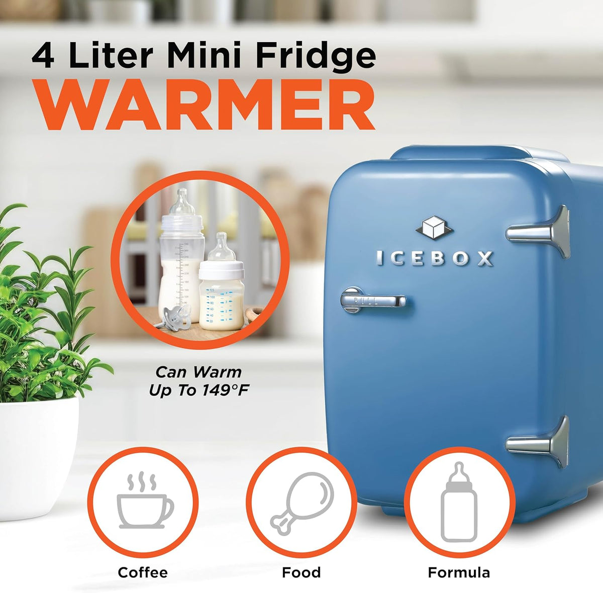 IBMF4SLT Fridge for Bedroom, Skincare, Portable Cooler & Warmer for Makeup, for Office & Home