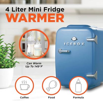 IBMF4SLT Fridge for Bedroom, Skincare, Portable Cooler & Warmer for Makeup, for Office & Home